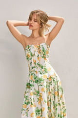 Amari Lemon Midi Dress