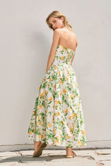 Amari Lemon Midi Dress