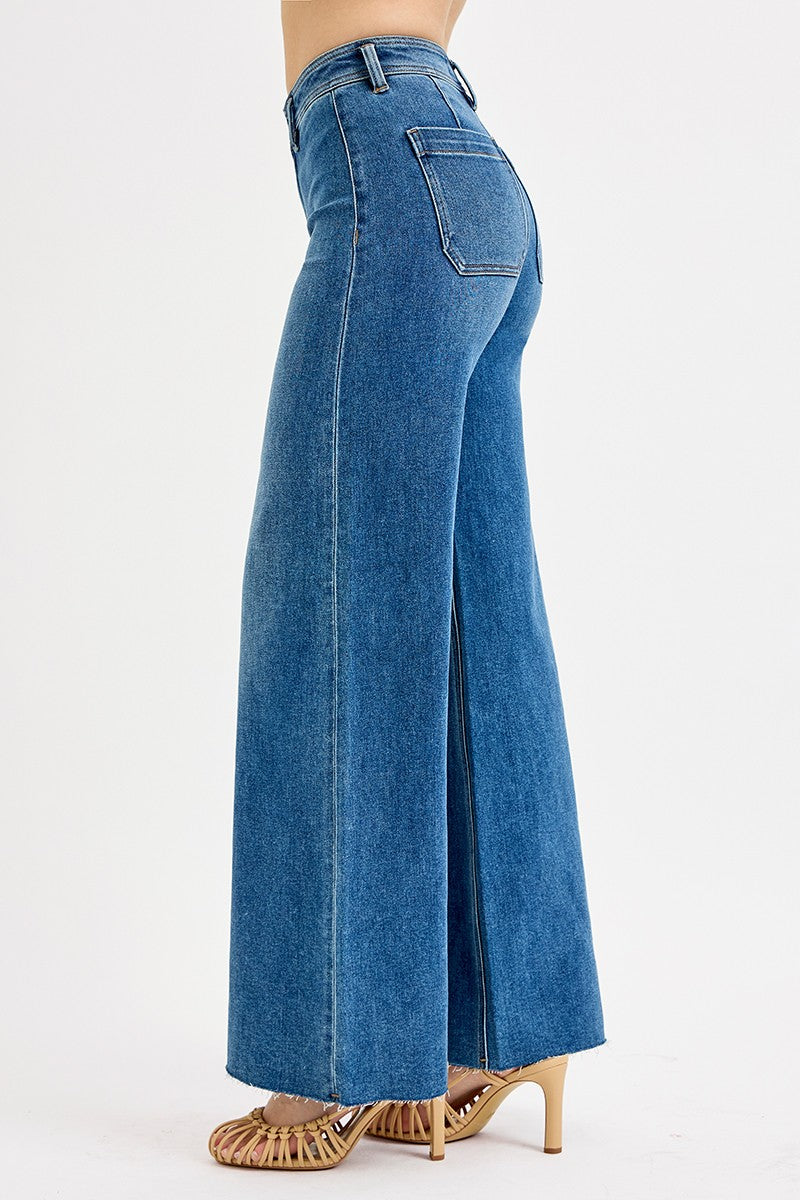 High Rise Wide Jeans