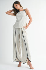 Square Neck Top and Pant Set
