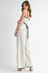 Square Neck Top and Pant Set