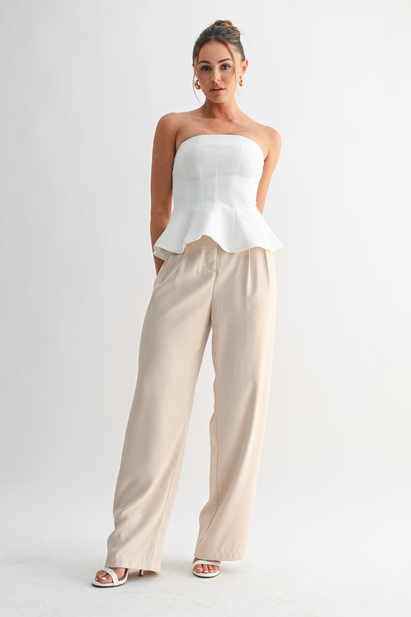 Eva Tailored Straight-leg Pants