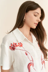 Blossom Linen Skort Set