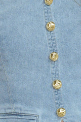 Clara Denim Short Set