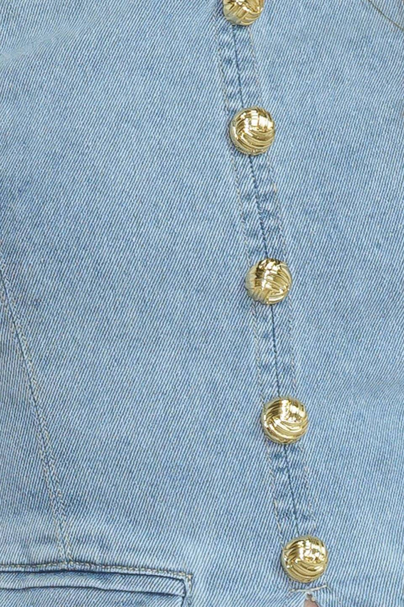 Clara Denim Short Set