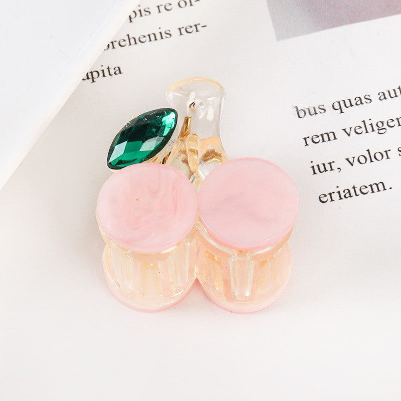 Cherry Hair Claw Clips