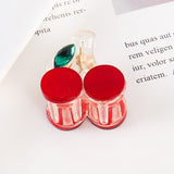 Cherry Hair Claw Clips