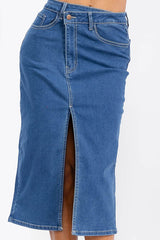 Ellie Denim Midi Skirt
