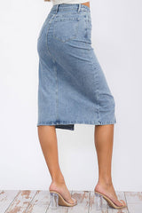 Ellie Denim Midi Skirt