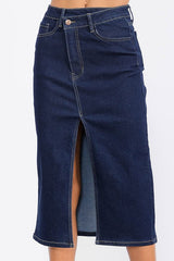Ellie Denim Midi Skirt