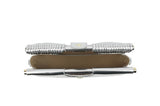 Metallic Arc-shaped Handbag