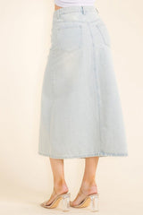 Claire Denim Maxi Skirt