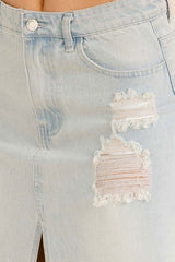 Claire Denim Maxi Skirt