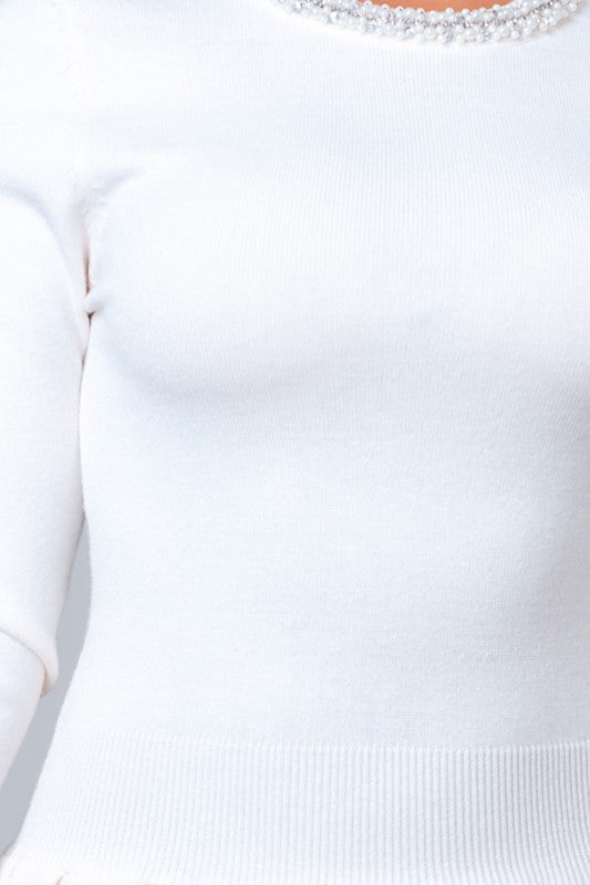 Lila Knit Pleated Mini Dress