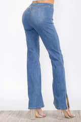 Button Closure Jeans