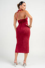 Sienna Halter Midi Dress