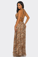 Jane Leopard Print Maxi Dress