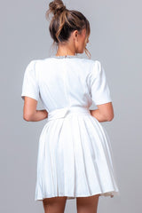 Emilia Pearled Rhinestone Mini Skirt Set