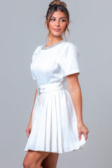 Emilia Pearled Rhinestone Mini Skirt Set