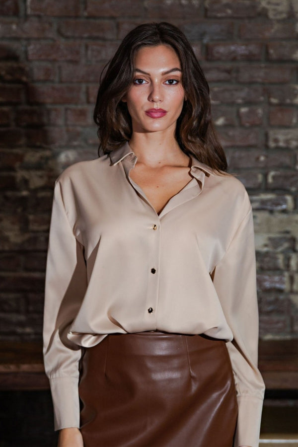 Blair Satin Collared Shirt