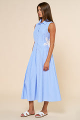 Flor Embroidered Detail Maxi Dress