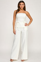 Sara Bow Detail Pants Set