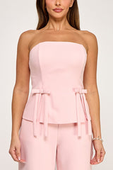 Sara Bow Detail Pants Set