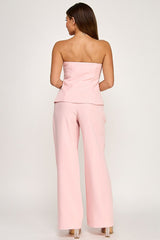 Sara Bow Detail Pants Set