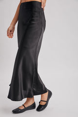 Satin Midi Skirt