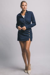 Ashley Denim Mini Skort