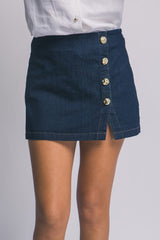 Ashley Denim Mini Skort