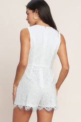 Kiana Woven Lace Skort Romper