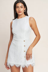 Kiana Woven Lace Skort Romper
