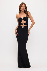 Butterfly Cutouts Maxi Dress