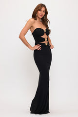 Butterfly Cutouts Maxi Dress