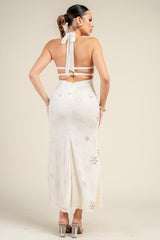 Salma Halter Neck Maxi Dress