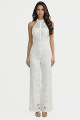 Elegant Lace Halter-neck Jumpsuit