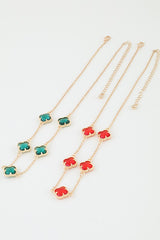 Crystal Clover Necklace