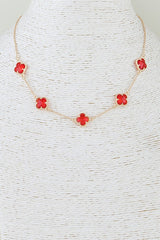 Crystal Clover Necklace
