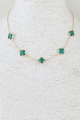 Crystal Clover Necklace