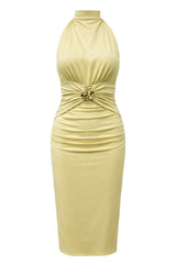 Rachel Midi Dress With Jewel Detail