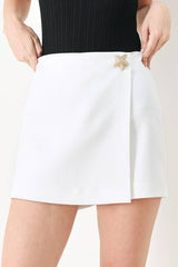 Starfish Solid Woven Skort