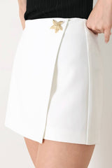 Starfish Solid Woven Skort