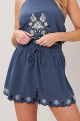 Jade Scarf Top & Short Set