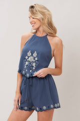 Jade Scarf Top & Short Set