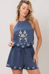 Jade Scarf Top & Short Set