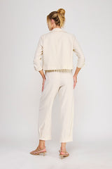 Linen Open Blazer