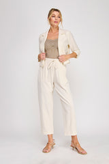 Linen Open Blazer