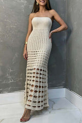 Thalia Crochet Maxi Dress