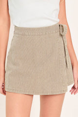 Striped Woven Skort